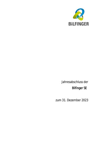 Thumbnail Bilfinger Financial Statement 2023