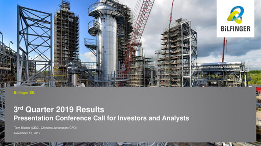 Thumbnail Bilfinger Quarterly Report 2019-q3
