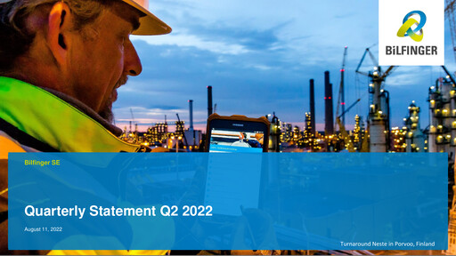 Thumbnail Bilfinger Quarterly Report 2022-q2
