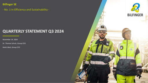 Thumbnail Bilfinger Quarterly Report 2024-q3