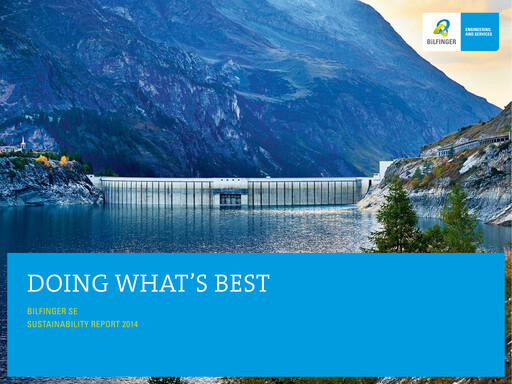 Thumbnail Bilfinger Sustainability Report 2014