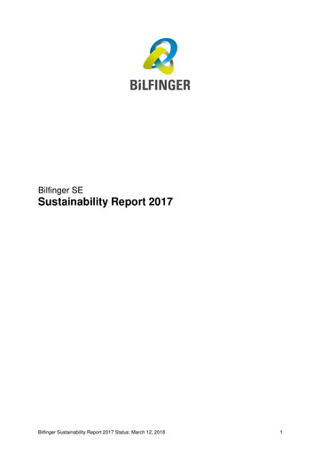 Thumbnail Bilfinger Sustainability Report 2017