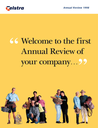 Thumbnail Telstra Annual Report 1998