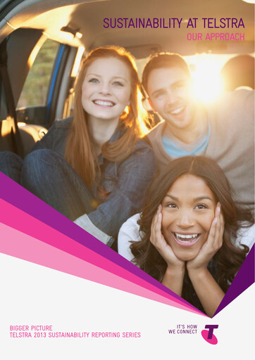 Thumbnail Telstra Sustainability Report 2013