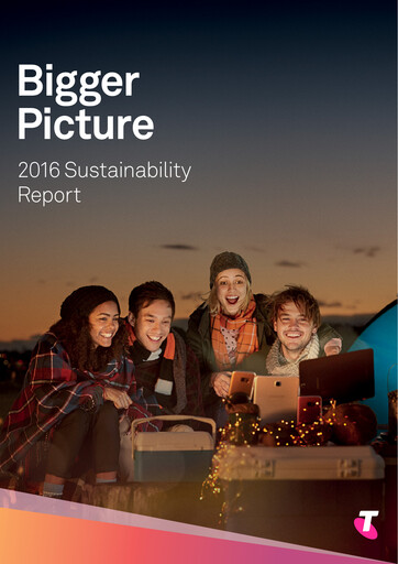 Thumbnail Telstra Sustainability Report 2016