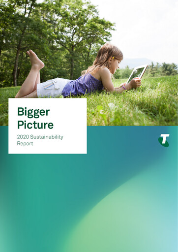 Thumbnail Telstra Sustainability Report 2020