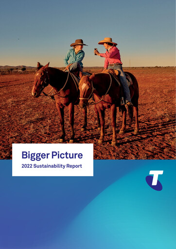 Thumbnail Telstra Sustainability Report 2022