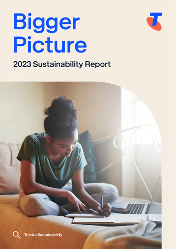 Thumbnail Telstra Sustainability Report 2023
