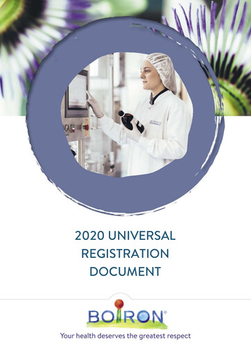 Thumbnail Boiron Universal Registration Document 2020