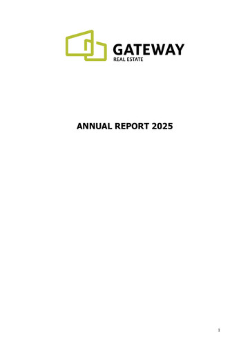 Miniature Gateway Real Estate Rapport annuel 2025
