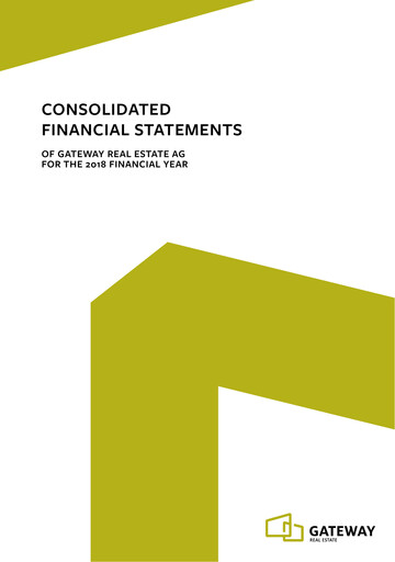 Vorschaubild Gateway Real Estate Finanzmitteilung 2018
