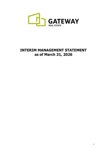 Thumbnail Gateway Real Estate Quarterly Report 2026-q1
