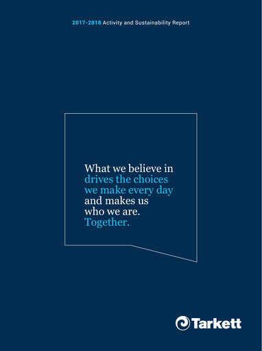 Thumbnail Tarkett Sustainability Report 2017-2018