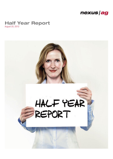 Miniature Nexus AG Rapport semestriel 2012-h1