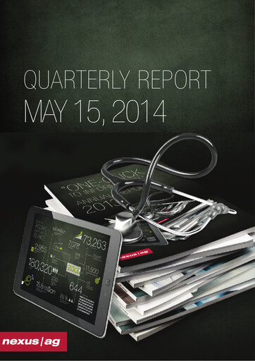 Thumbnail Nexus AG Quarterly Report 2014-q1