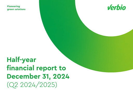 Thumbnail Verbio Half-year Report 2024-2025-h1