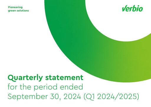 Thumbnail Verbio Quarterly Report 2024-2025-q1