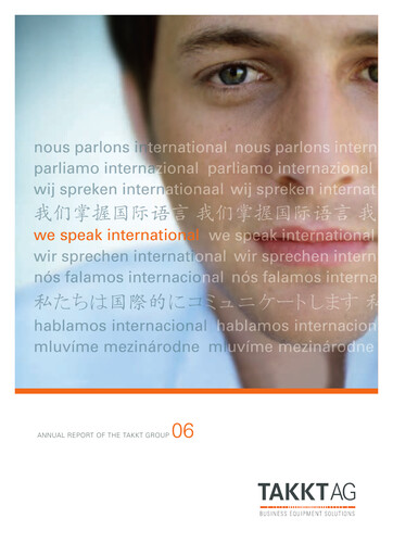 Thumbnail TAKKT AG Annual Report 2006