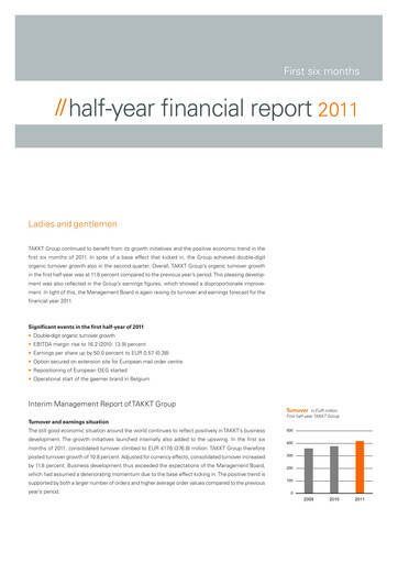 Thumbnail TAKKT AG Financial Report 2011-h1