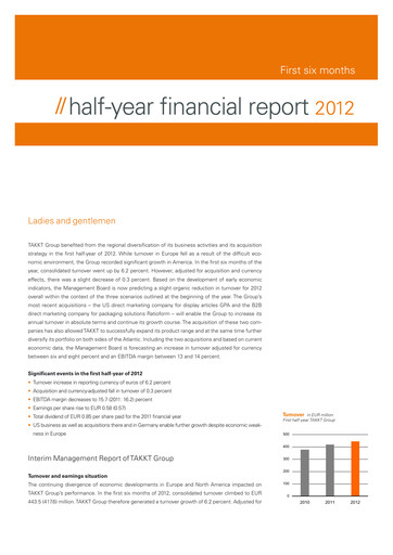 Thumbnail TAKKT AG Financial Report 2012-h1