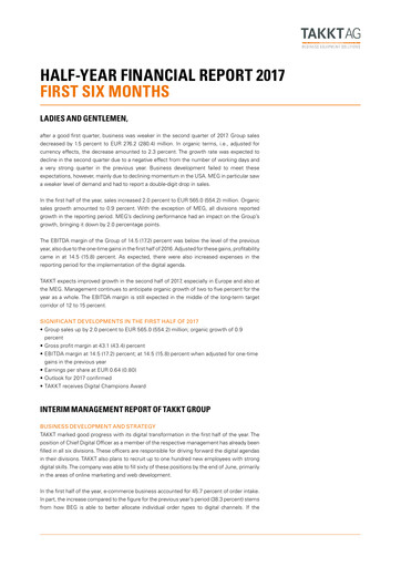 Thumbnail TAKKT AG Financial Report 2017-h1