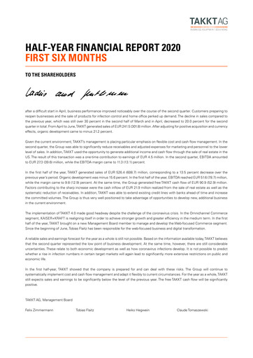 Thumbnail TAKKT AG Financial Report 2020-h1