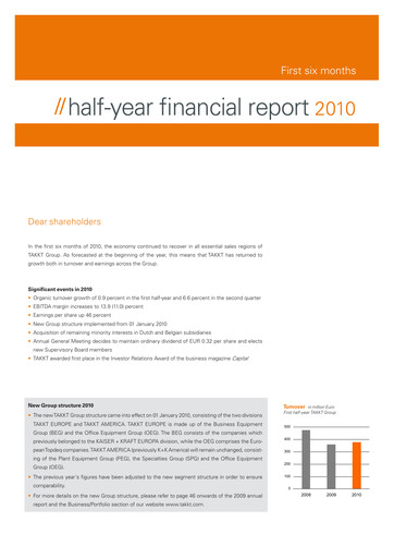 Thumbnail TAKKT AG Half-year Report 2010-h1