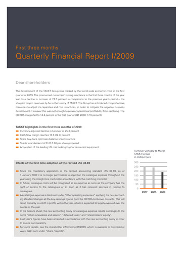 Thumbnail TAKKT AG Quarterly Report 2009-q1