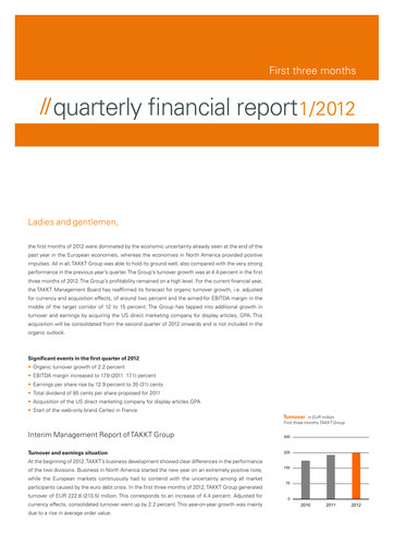 Thumbnail TAKKT AG Quarterly Report 2012-q1