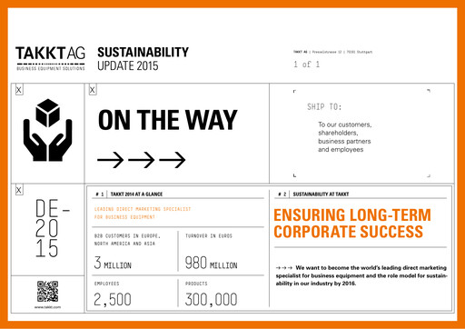 Thumbnail TAKKT AG Sustainability Report 2015