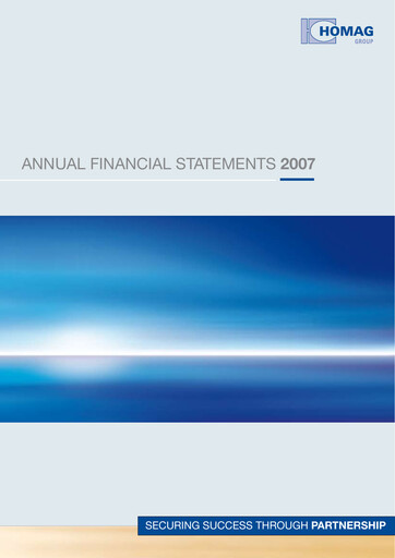 Thumbnail HOMAG Group Annual Report 2007