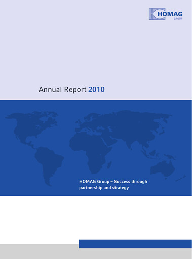 Thumbnail HOMAG Group Annual Report 2010