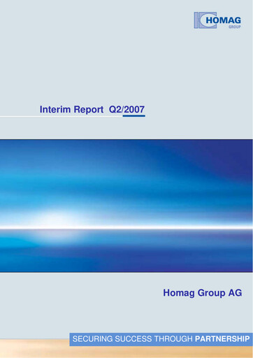 Thumbnail HOMAG Group Half-year Report 2007-h1