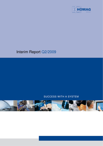 Thumbnail HOMAG Group Half-year Report 2009-h1