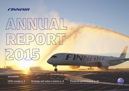 Thumbnail Finnair
 Annual Report 2015