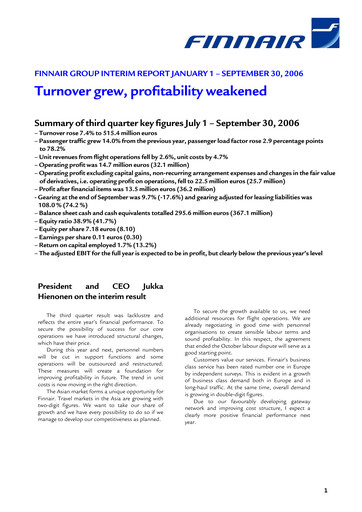 Thumbnail Finnair
 Quarterly Report 2006-q3