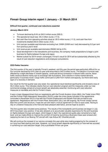 Thumbnail Finnair
 Quarterly Report 2014-q1