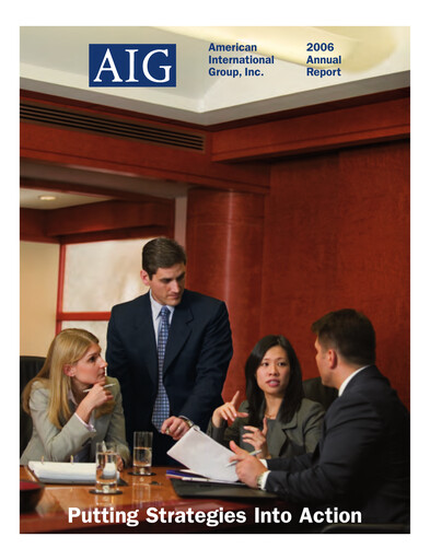 Thumbnail American International Group Annual Report 2006