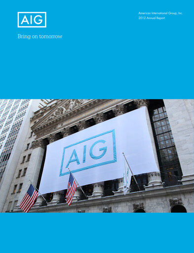 Thumbnail American International Group Annual Report 2012