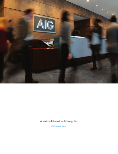 Thumbnail American International Group Annual Report 2015