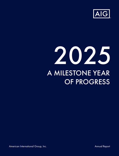 Thumbnail American International Group Annual Report 2025