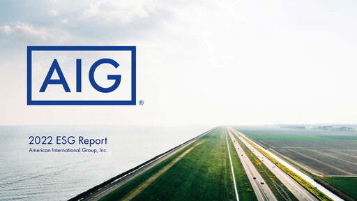 Thumbnail American International Group ESG Report 2022