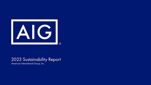 Thumbnail American International Group Sustainability Report 2023