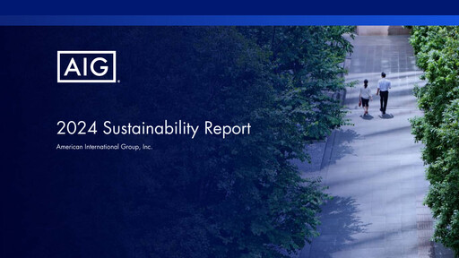Thumbnail American International Group Sustainability Report 2024