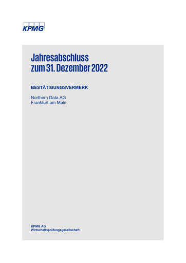 Thumbnail Northern Data AG Financial Statement 2022