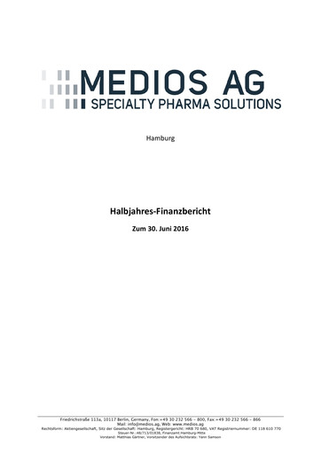 Thumbnail Medios AG  Half-year Report 2016-h1