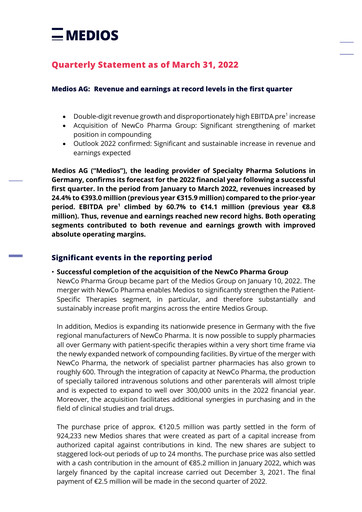 Thumbnail Medios AG  Quarterly Report 2022-q1