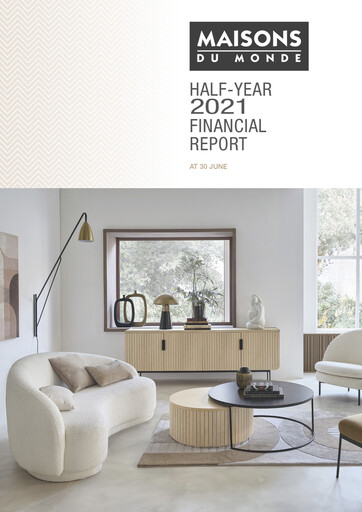 Miniature Maisons du Monde Rapport semestriel 2021-h1