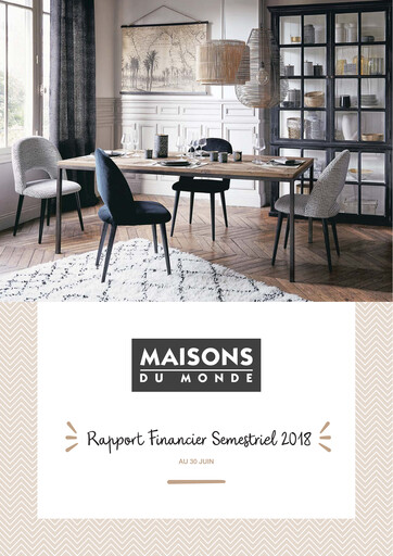 Miniature Maisons du Monde Rapport semestriel 2018-h1
