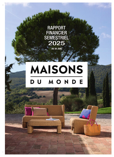 Miniature Maisons du Monde Rapport semestriel 2025-h1